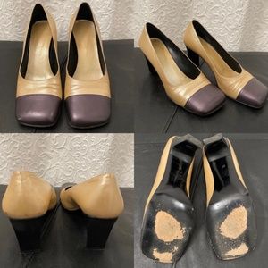 Obermaterial Leder 2-Tone Leather Pumps - Size 7M